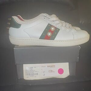 Gucci White Leather Sneakers EU 37/US 7